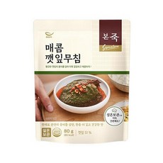 본아이에프 본죽 매콤 깻잎무침, 80g, 1개