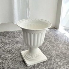 34x40cm 흰색 플라스틱 디자인 화분 인테리어 완성