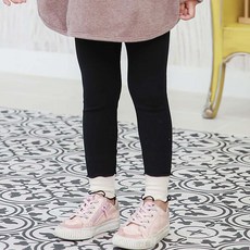 샤랄라한 느낌을 주는 밑단 셔링 여아 키즈 레깅스 plu+6621uZ