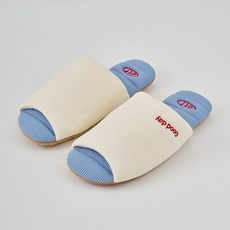 모던하우스 [ETF] 빨아쓰는 와플 슬리퍼 아이보리블루 M FS1026004