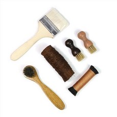 台灣熱銷 棕老虎鬃老虎山棕拓刷篆刻边款刷棕刷棕毛鬃毛刷拓古币瓦当拓碑, 【組合套裝2】中面積拓刷組合, 1個