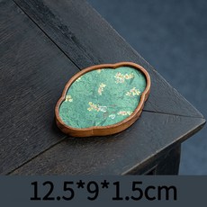 核桃蟹蘋果木紋實木茶盤茶架 中式復古設計 適用於家用功夫茶具, 1個