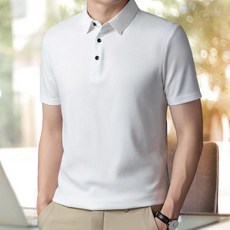 여름 오버핏 와플 두꺼운 카라티 반팔 티셔츠 골프티 반팔티셔츠 카라 넥티 남성 여성 무지티