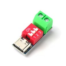 PD 유도기 QC PD 고속충전 테스트 모듈 - 5~20V 전압 가능 - Type-C PD 프로토콜 지원, 1개