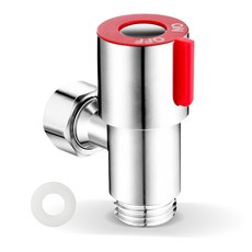 LINJIN 세탁기전용 수도밸브 온수 슬림 세탁기 수전 벨브 수도꼭지 (온수), 1개