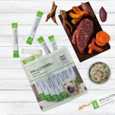 바우와우 무마진 짜먹는 죽, 소고기와야채, 14g, 35개