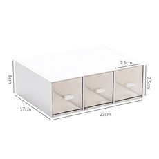 치프몰 아크릴 서랍형 수납장, C. 소형 3칸