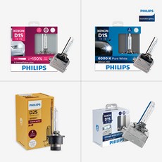 필립스 제논 4종 자동차 전조등 순정형 순정교체형 HID 전구 램프, 스텐다드 D2S 4200K(1개), 1개, D2S