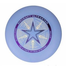 教練先生 Discraft Ultrastar 競技飛盤 爭奪賽飛盤 175克 美國製造, 水藍 (雷射星星樣式隨機 介意勿下單), 1個