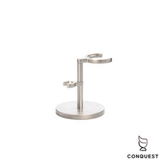 CONQUEST 德國穆勒MUHLE RHM ROCCA系列不鏽鋼刮鬍刀架，刮鬍刀刮鬍刷兩用收納，浴室置物架, 1個, 1