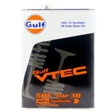 Gulf VTEC 5W30 全合成機油 4L, VTEC 5W30 4L*1 + HAMP 本田原廠機油芯, 1個