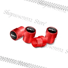 4개/대 자동차 바퀴 타이어 밸브 모자 림 줄기 방진 커버 액세서리 도요타 RAV4 엠 블 럼 장식, 06 3