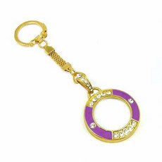 錶鏈水鑽流行紫色放大鏡，時尚便攜，清晰閱讀，精美裝飾，提升生活品味, 1個