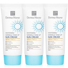 더마하우스 미백 링클 톤업 썬크림50ml- SPF50+++(미백 주름개선 자외선차단), 3개, 50ml