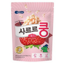베베쿡 사르르쿵 과자, 23g, 3개, 딸기쿵