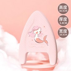 兒童浮板卡通印花三角板初學游泳輔助裝備加厚背漂打水板, 粉色美人魚【A字板】