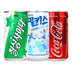 코카콜라&밀키스&사이다190ml x 각10개(총30개) 업소용/콜라/사이다/밀키스/탄산음료/미니음료/소캔음료, 1세트, 190ml, 1세트