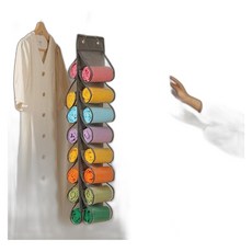 칸칸이속옷수납함 브래지어 옷장걸이 보관정리, 16칸 그레이