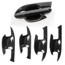 RAV4 19-24 亮光碳纖維紋門碗裝飾罩 4件套