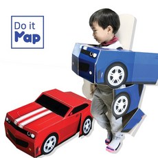 Do it Map 機器人改造汽車Tibot套件兒童節禮物DIY機器人玩具製作, 1個, 紅色