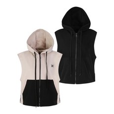 에스엔피골프 SNP골프 여성 컴포트 라운드 후드 베스트