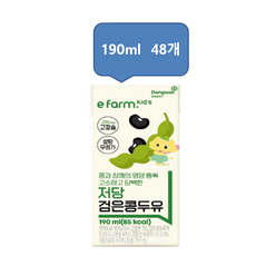 동원 이팜키즈 저당 검은콩두유, 48개, 190ml