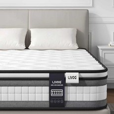 리보아 침대 롤팩 매트리스 독립 스프링 바닥 매트리스, 중간 부드러움, 20cm