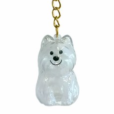 반려견 강아지 털 보관 아크릴 키링 (랍스터 고리 증정), 1개, F멍