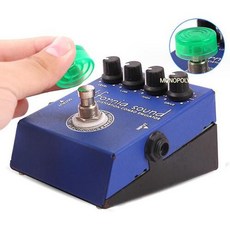 일렉기타 이펙터 풋캡 전자 페달 보호 플라스틱 커버, 1개