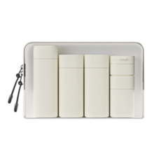 애치비 세척 쉬운 실리콘 여행용 공병세트, 1개, 아이보리