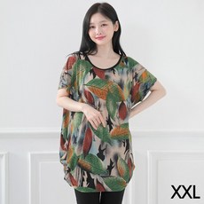 [스타일샵간지] 여성 빅사이즈 냉장 쿨 반팔 티셔츠-냉장고원단 T29-XXL