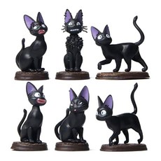 마녀배달부키키 지지 미니피규어 세트 6pcs, 1세트