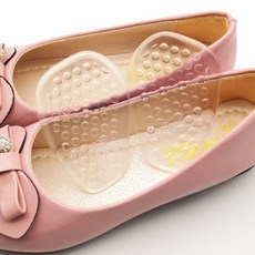 발앞꿈치 충격완화 실리콘 돌기형 깔창 발보호 패드, 1개