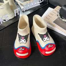 산리오 캐릭터 귀여운 쿠로미 여성 레인부츠