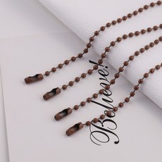 糖果色珠鍊 圓波珠鏈 飾品鏈 彩色珠鏈 DIY手作材料配件 烤漆波珠珠鍊 波珠鍊 珠鍊 吊飾配件 吊墜, 咖啡色【高品質】, 1個