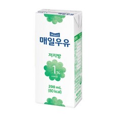 매일유업 저지방 1%, 200ml, 8개