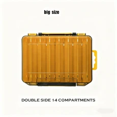 구획 낚시 태클 박스 미끼 후크 강도 보관 케이스 상자 가방 높은, 7. Orange Large, 1개