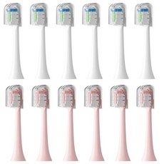 샤오미 SOOCAS 교체용 브러시 헤드 전동 칫솔 듀폰 강모 밀봉 포장 X3 X5 V1 X3U, 11)sushi-WH6PcsPK6Pcs, 1개