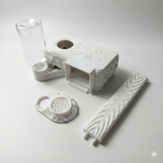 햄달 습식은신처 소사이즈, 올화이트(순백), 1개