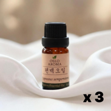 제스완 오슬로 편백오일 천연 피톤치드 원액 100% 편백나무 오일, 3개, 10ml