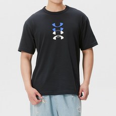 언더아머 남성용 여름 심플한 디자인 반소매 티셔츠 6007603-001