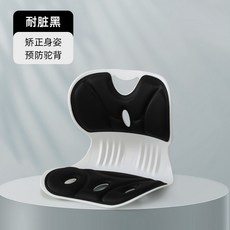 矯正體姿 護腰坐墊 靠背坐墊 辦公室減壓坐墊, 護腰坐墊-黑【熱銷款】