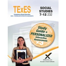 (영문도서) TExES Social Studies 7-12 232 Book + Online Paperback, Xamonline.com, English, 9781607874515