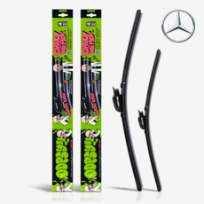 르노삼성 웁시 발수코팅 실리콘 와이퍼 간편날교체 운전석 조수석 세트, 마스터 (18년~현재)