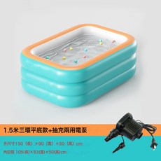 加大兒童充氣滑梯游泳池加厚戶外大型泳池帶遮陽棚寶寶防曬戲水池, 1個, 如圖