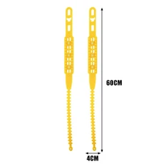 범용 자동차 스노우 체인 미끄럼 방지 조절 가능 고무 타이어 스트랩 겨울철 운전 비상 SUV 트럭 액세서리, 03 2pcs Yellow