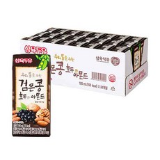 삼육두유 검은콩 호두와 아몬드, 190ml, 24개