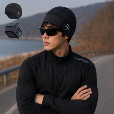 쿨링 남성 라이딩 모자 자전거 스포츠 두건 이너캡 기능성비니 러닝모자, 1개, 상세페이지 참조