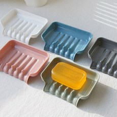 흡착판 물빠짐 스타일 비누받침 1P 욕실 주방 eco*1292xm, 본상품선택, 핑크, 핑크