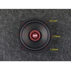 聆韻 5.25吋全頻喇叭 釹鐵硼強磁單體 高解析全音域, 圓形,4Ω
